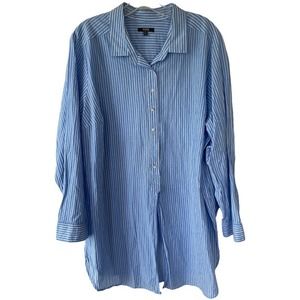 NYDJ Cotton Top long Buttondown shirt size 1X